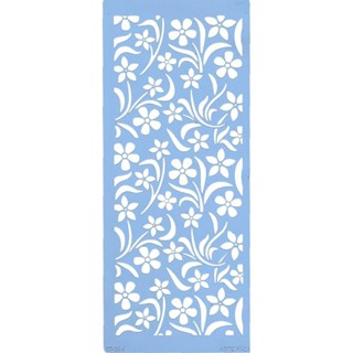 Stencil Arte Fácil 12 x 28cm - ST-394 Florzinhas em Oferta na Shopee