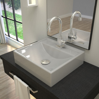 Cuba de Apoio Quadrada Para Banheiro Lavabo C01 Q39W Cinza - Lyam Decor em Oferta na Shopee
