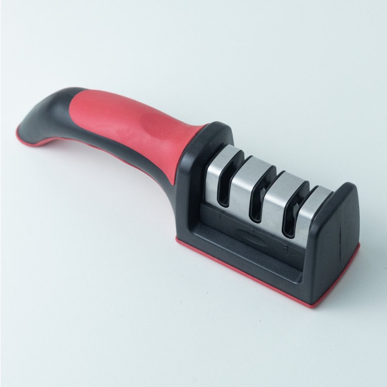 Afiador De Faca 3 Estágios Amolador Profissional Ferramenta Com Afiação Rápida Em Aço Inoxidável