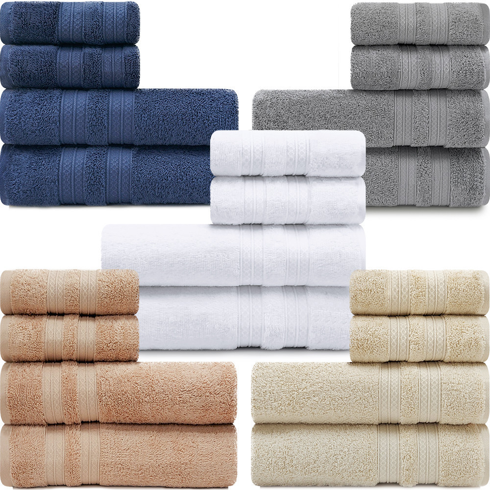 Toalhas Banhão e Rosto 100% Algodão Kit com 4 peças Karsten Unika - BF Casa em Oferta na Shopee