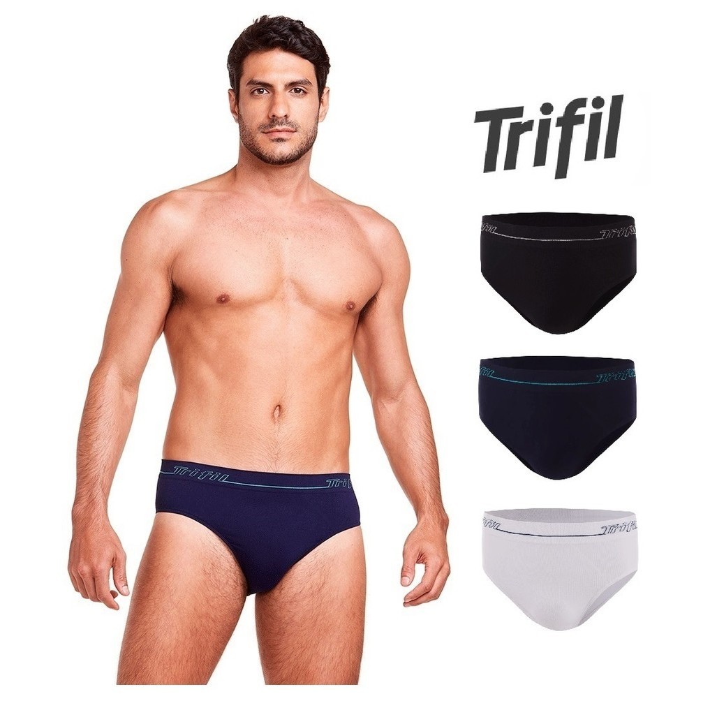 Cueca Trifil Microfibra slip sem costura em Oferta na Shopee