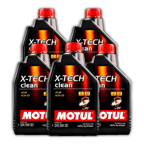 KIT MOTUL X-TECH CLEAN 5W-30 5 LITROS em Oferta na Shopee
