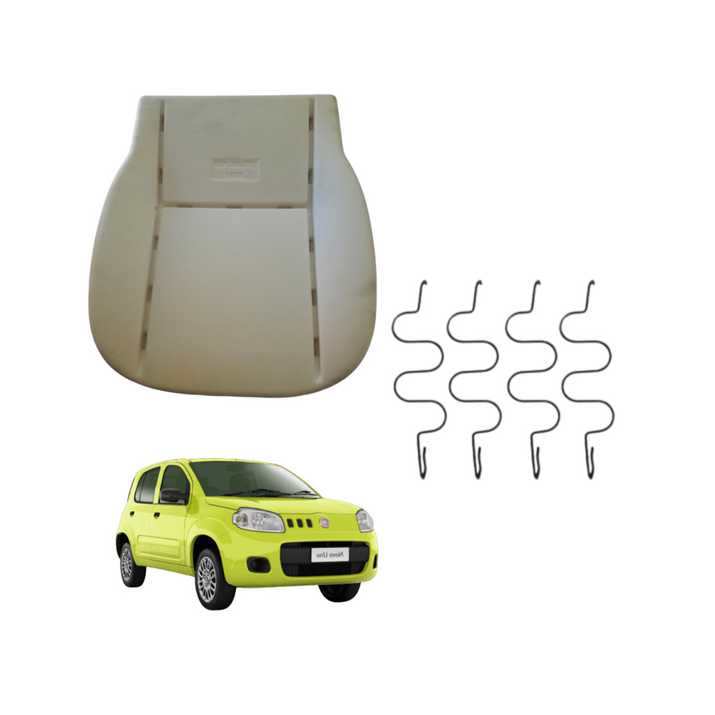 KIT ESPUMA DE ASSENTO BANCO DIANTEIRO UNO VIVACE 2010 14245 + 4 MOLAS