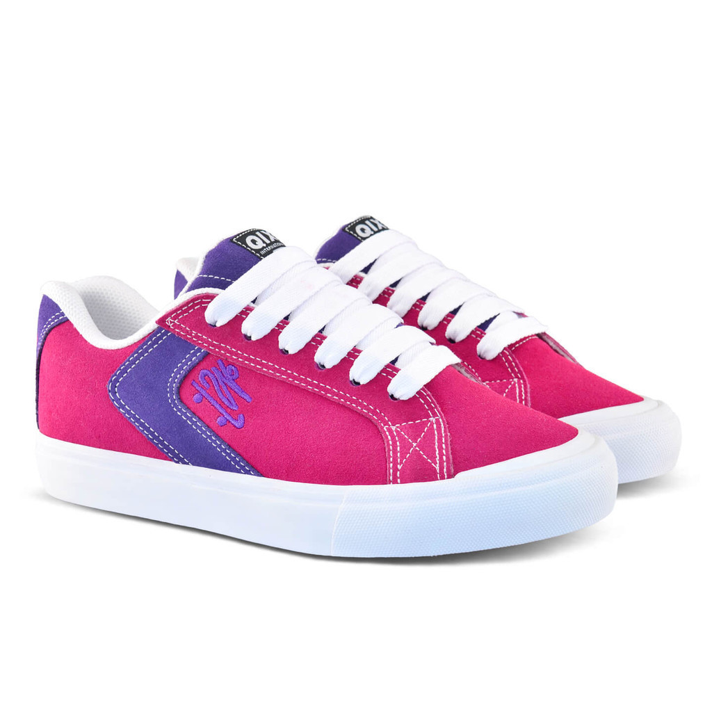 Imagem Tênis QIX Chorão Park by PIG Original  Street Casual Feminino Rosa Roxo