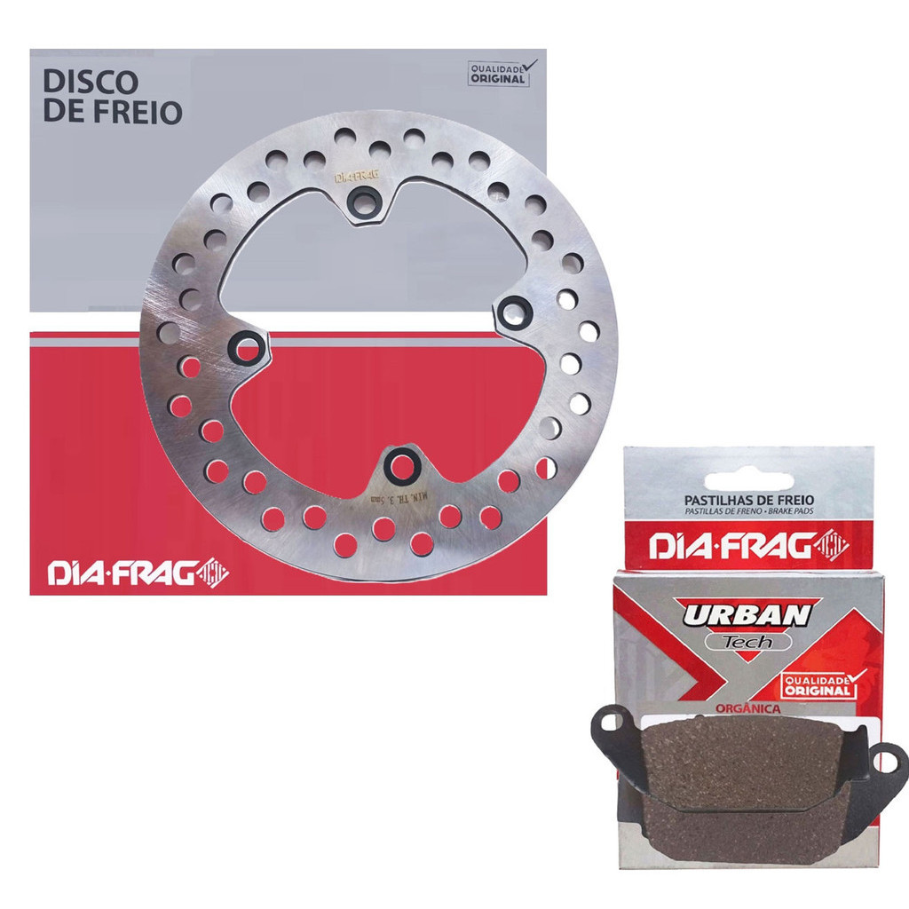 Disco de Freio Traseiro Xre 300 Abs 2019 A 2023 + Pastilhas Diafrag em Oferta na Shopee