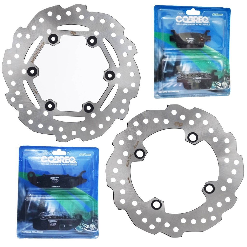 Kit Discos de Freio Adv 150 Abs + Pastilhas Cobreq em Oferta na Shopee