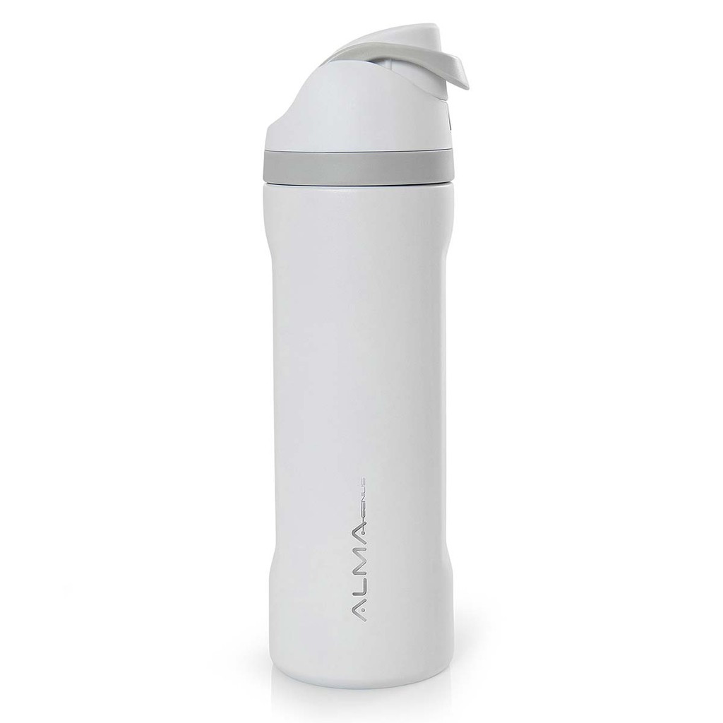 Garrafa Térmica Inox Academia 800ml Aya Branca Alma Genius