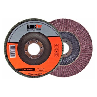 Disco Flap 4.1/2 Grao 80 Bestfer em Oferta na Shopee