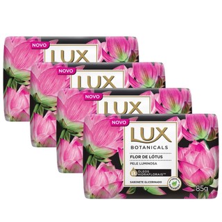 Kit 4 Sabonete em Barra Lux Botanicals Flor de Lótus 85g em Oferta na Shopee