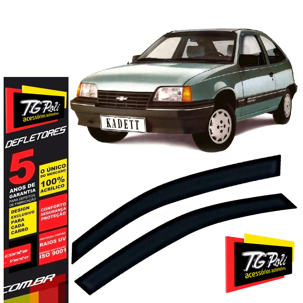 Calha de Chuva Kadett e Ipanema 1988 a 1998 2P TG Poli Defletor Portas Protetor Janelas Fumê em Oferta na Shopee