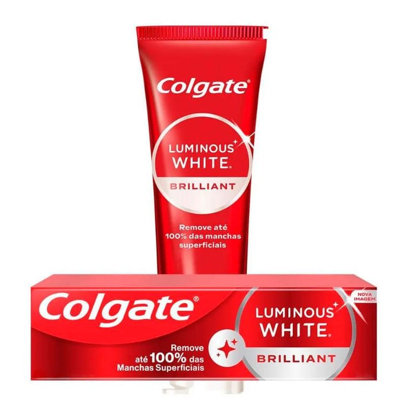 Creme Dental Clareador Colgate Luminous White Briliiant Mint 140g - Health