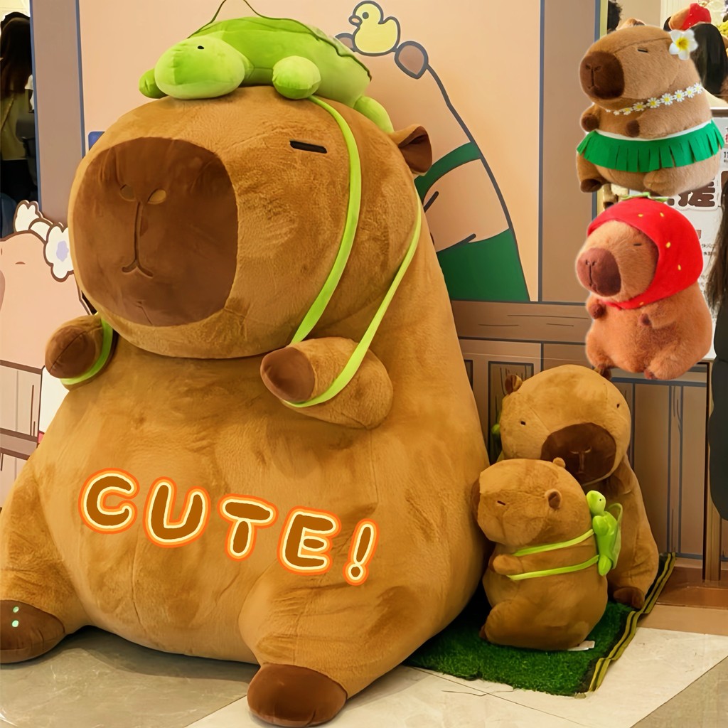 Capivara de Pelúcia Fofinha Boneca de Pelúcia Estilo Cartoon Simulação Realista 30 CM em Oferta na Shopee