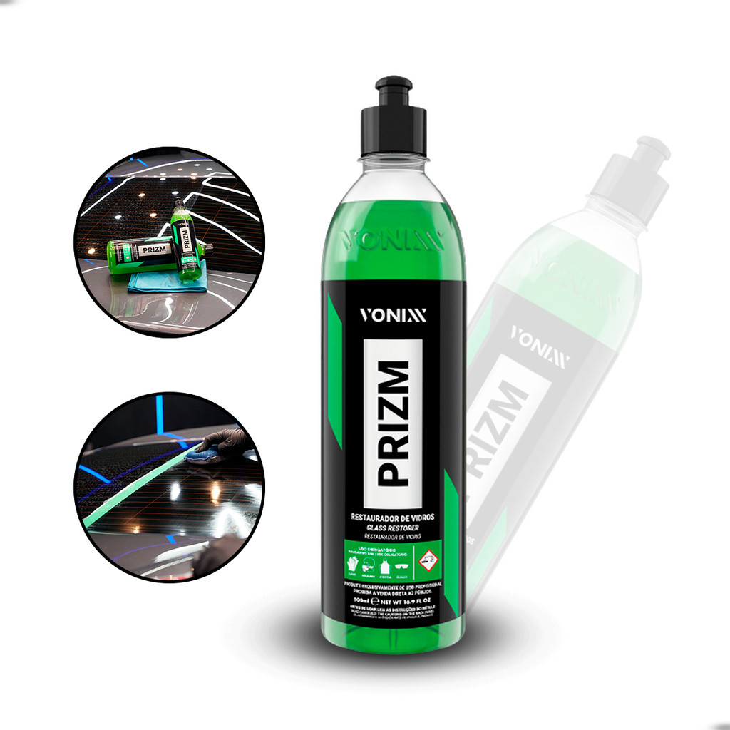 Restaurador Prizm 500ml - Devolve Transparência a Para-brisas e Vidros com Proteção Intensa e Uso Seguro em Oferta na Shopee