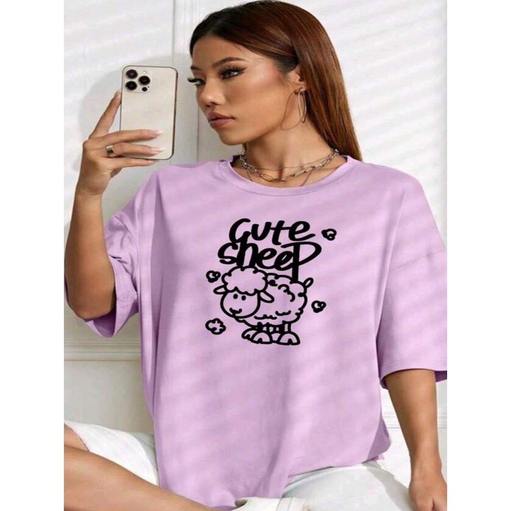 Blusa T Shirt Camiseta Oversized Life Style Aesthetic Estilosa Moderna Larga Plus Size Camiseta 