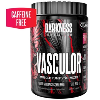 Pré Treino Vasculor Muscle Pump Volumizer Sem Cafeína Darkness 300g em Oferta na Shopee