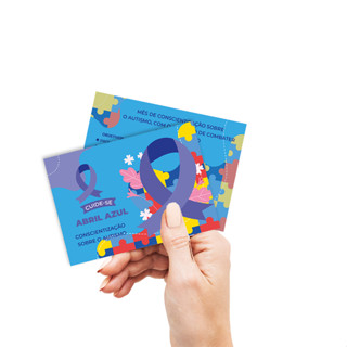 Mini folheto Abril Azul - Conscientização do Autismo em Oferta na Shopee