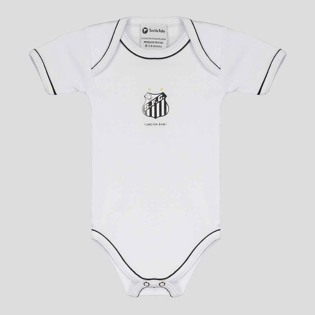 Body Santos Curto Branco em Oferta na Shopee