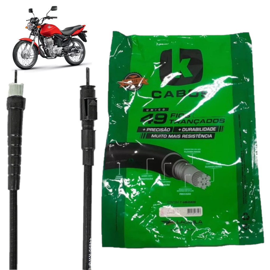 Cabo Velocimetro Cg FAN 125 2009 2010 2011 2012 2013 2014 em Oferta na Shopee