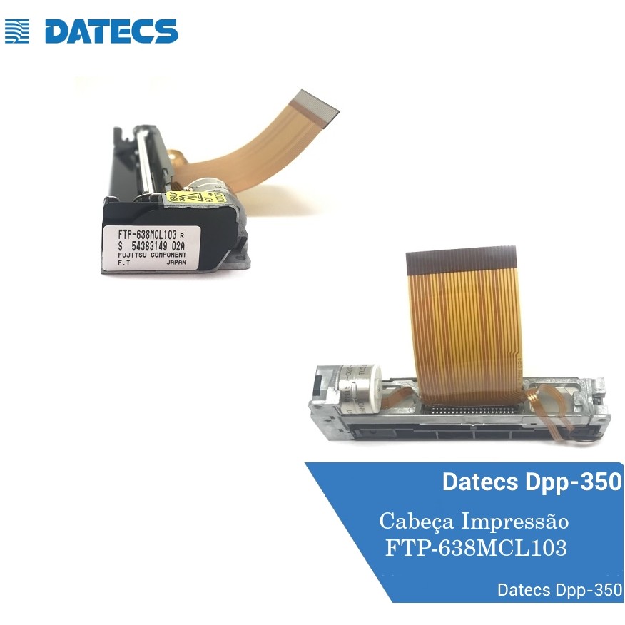 Mecanismo Cabeça Impressão Original Ftp638 Datecs Dpp350bt