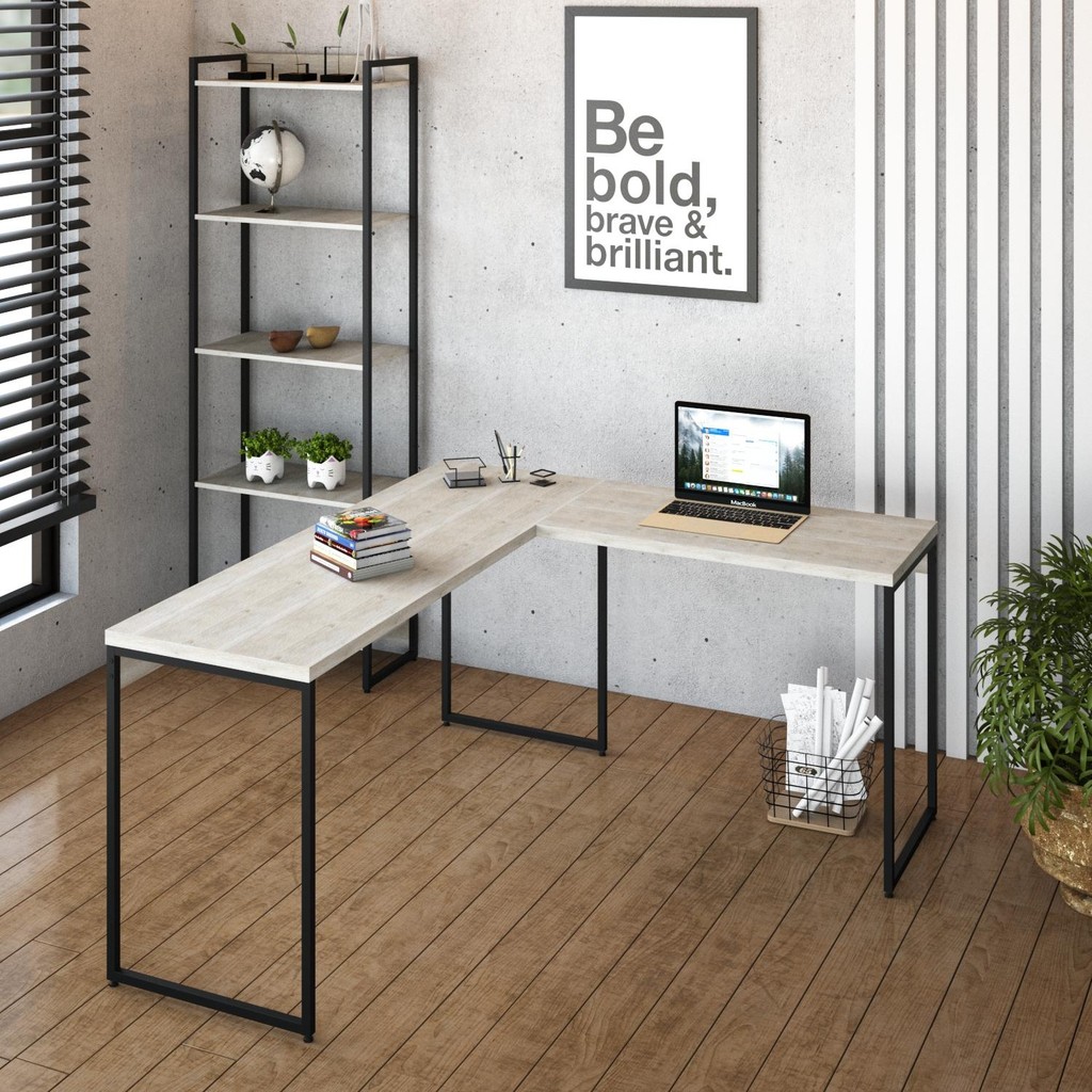 Mesa em L Dynamica Diretor 150X140X75cm