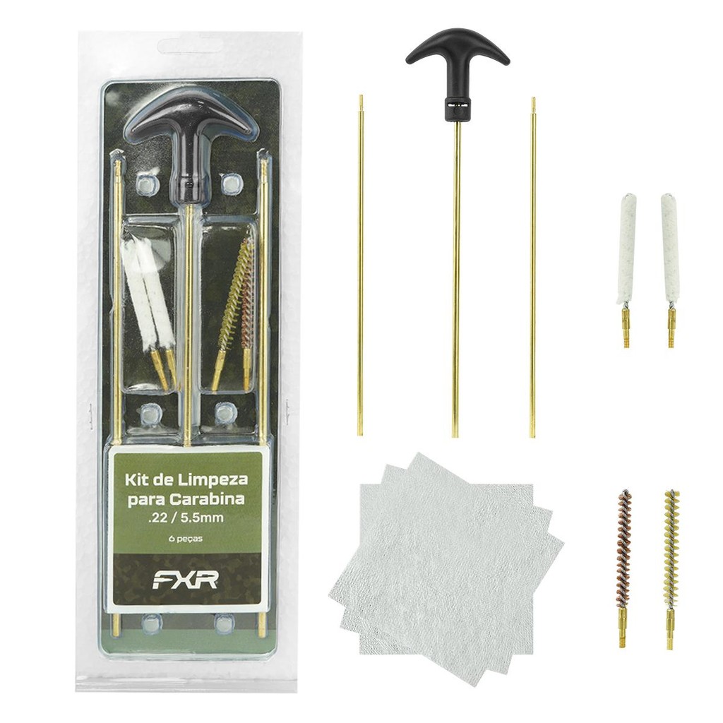 Kit de Limpeza Fixxar 5.5mm Carabina de Pressao em Oferta na Shopee