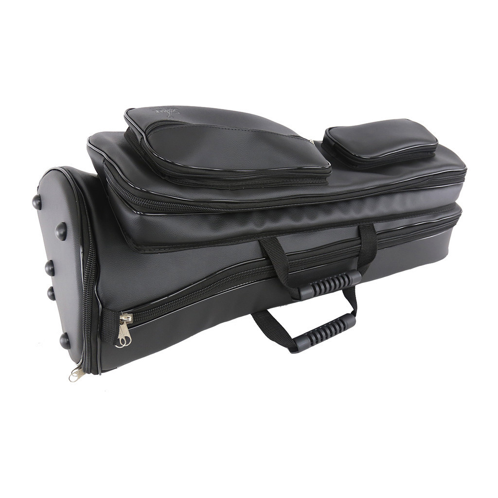 Capa Bag Trombone Longo Couro Sintético Pelúcia - Preto