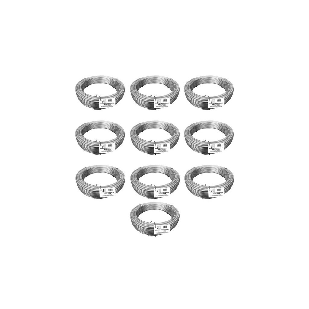 Kit com 10 Kg de Arame Liso Galvanizado - BWG16-1,65MM - JST