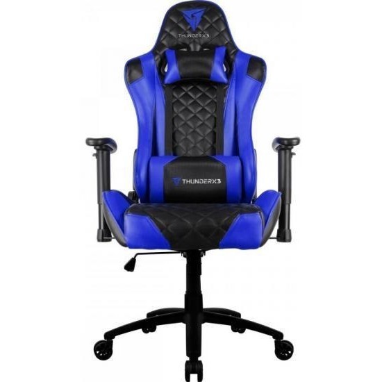 Cadeira Gamer Profissional Tgc12 Preta/azul Thunderx3