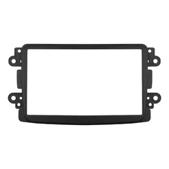 MOLDURA PARA CENTRAL MULTIMIDIA MP5 7 POL 2 DIN DUSTER KWID OROCH LOGAN SANDERO 2011 A 2020