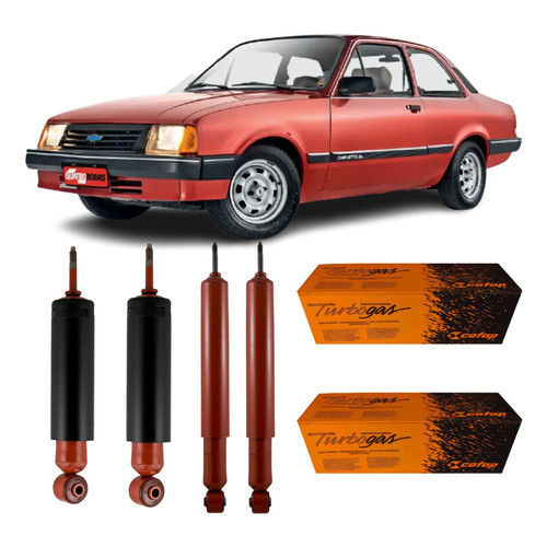 Kit 04 Amortecedor Dianteiro Traseiro Chevette 1.0 8v 1987 em Oferta na Shopee