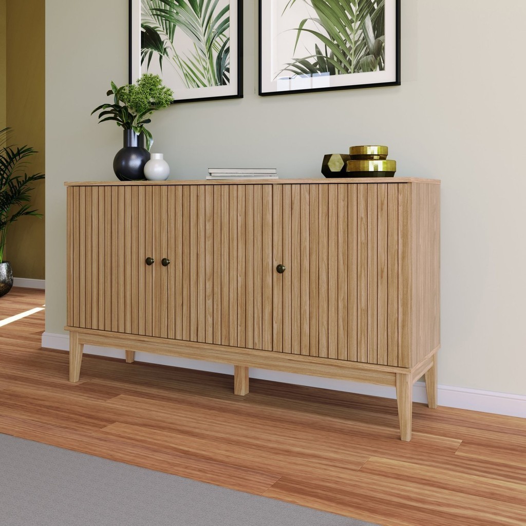 Aparador 3 Portas 134,7x77x38,5 Cm em Oferta na Shopee