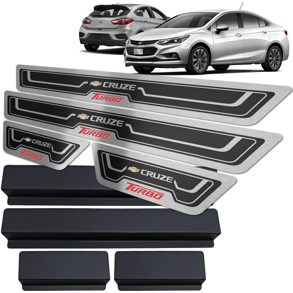 Soleira de Porta Cruze Turbo 2017/.. - Aço Inox