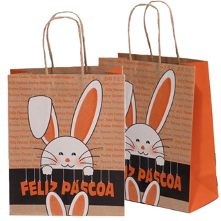 Sacola LC Kraft Natural Alça Natural - Feliz Pascoa c/10un em Oferta na Shopee