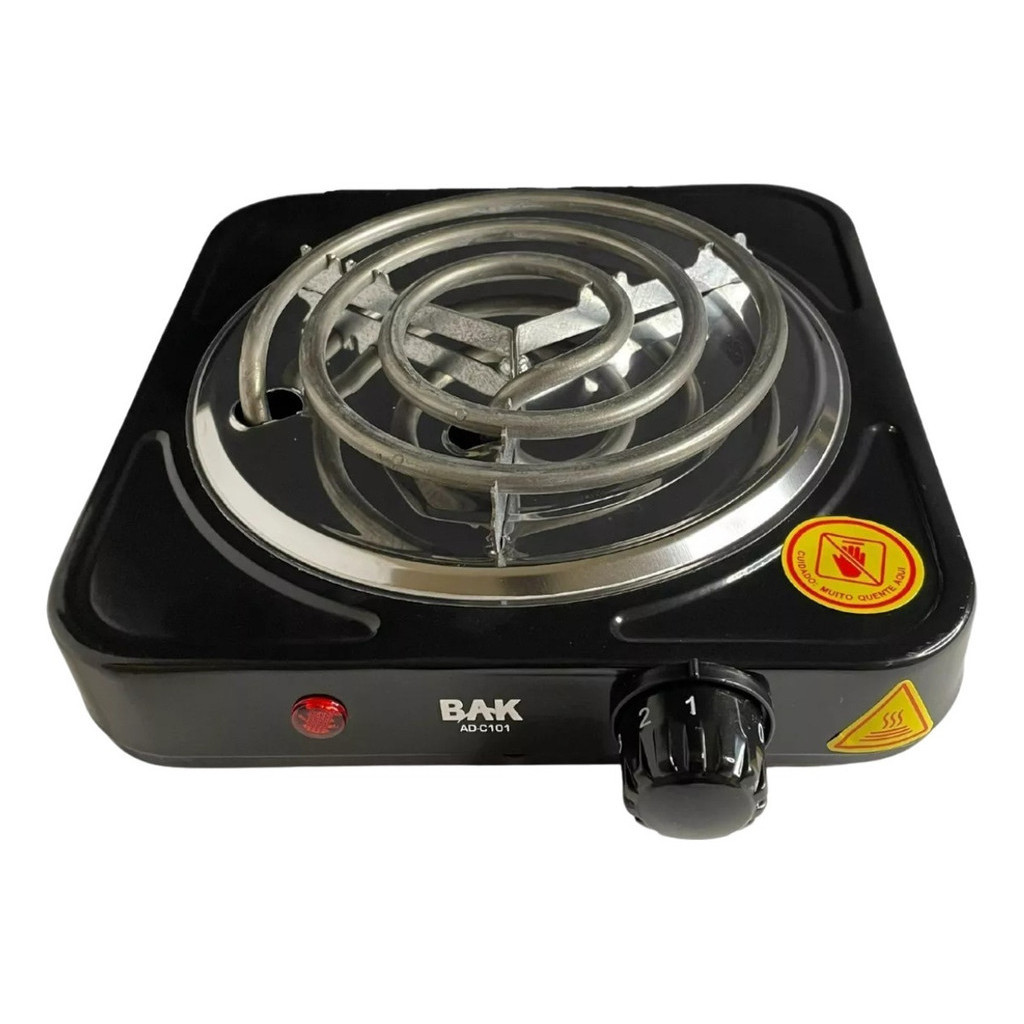 Fogareiro Elétrico Portátil 1 Boca Fogao Cooktop 1000w 220V