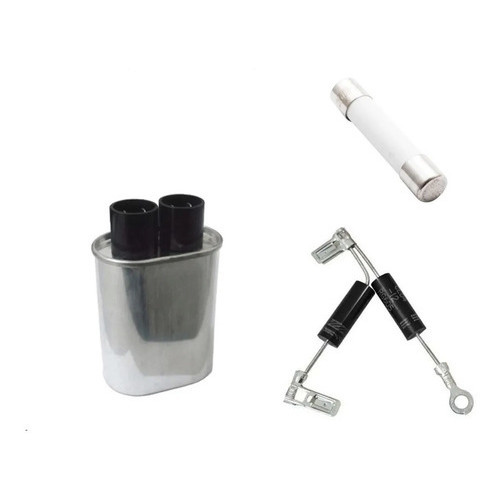 Kit Reparo Forno Microondas Capacitor, Diodo Duplo E Fusível