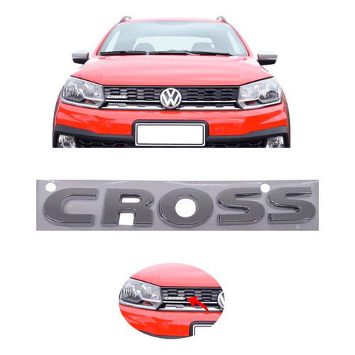 Emblema Logo Cross Saveiro G5 G6 G7 Original Volkswagen em Oferta na Shopee
