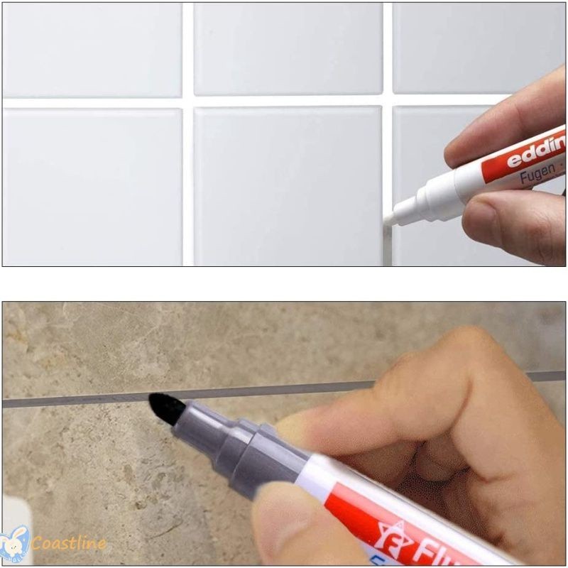 Juntas de azulejo branco impermeável banheiro/porcelana/caneta de parede