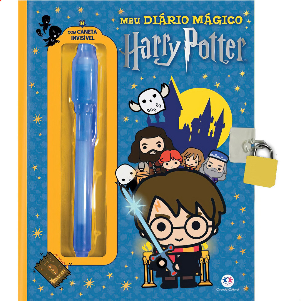 Meu Diário Mágico Harry Potter Com Caneta E Cadeado, Ciranda Cultural, 2024 em Oferta na Shopee