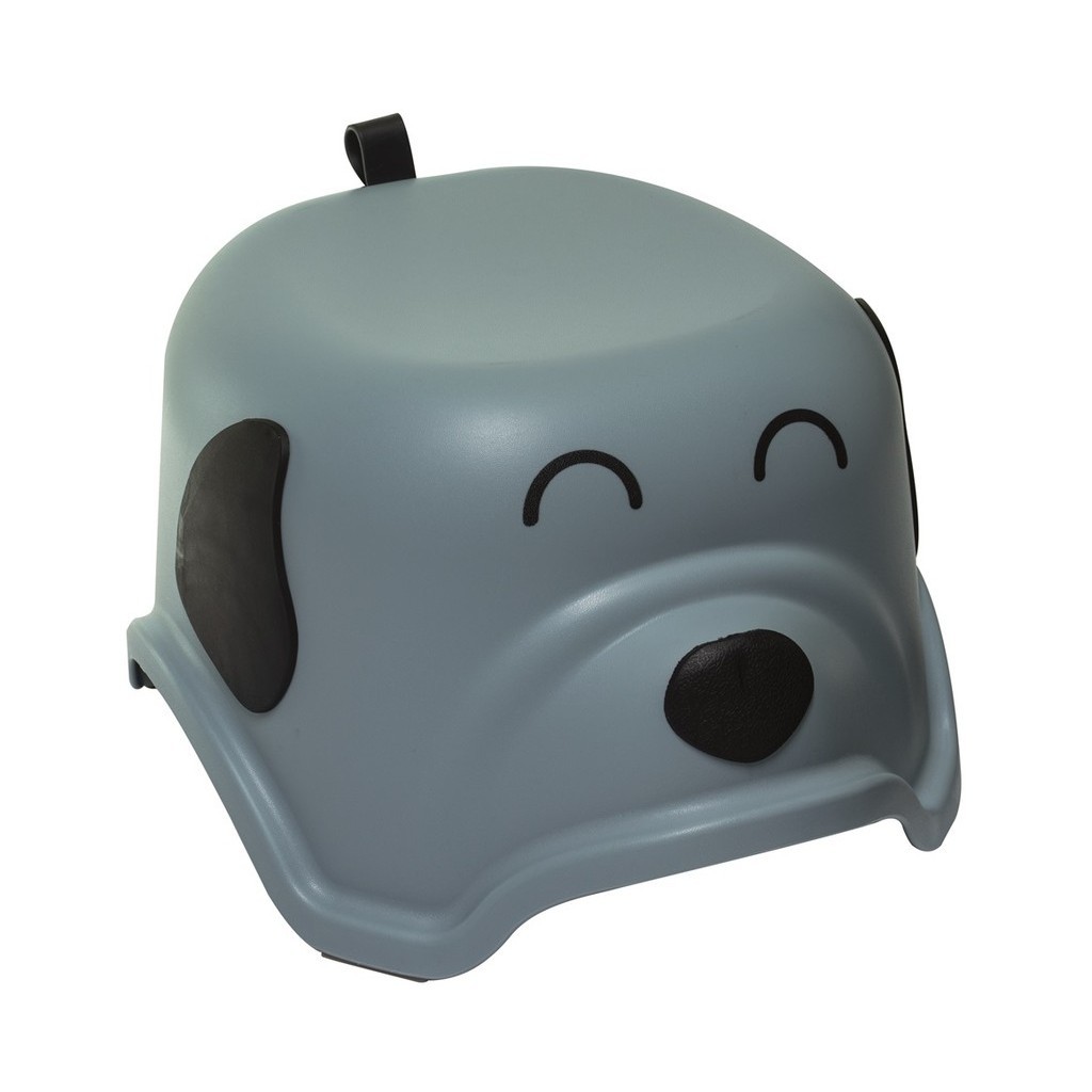 Banquinho Interativo Infantil 1 Degrau Cachorrinho Azul Kababy