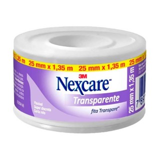 NEXCARE ESPARADRAPO TRANSPARENTE COM 25MM X 1,35M em Oferta na Shopee