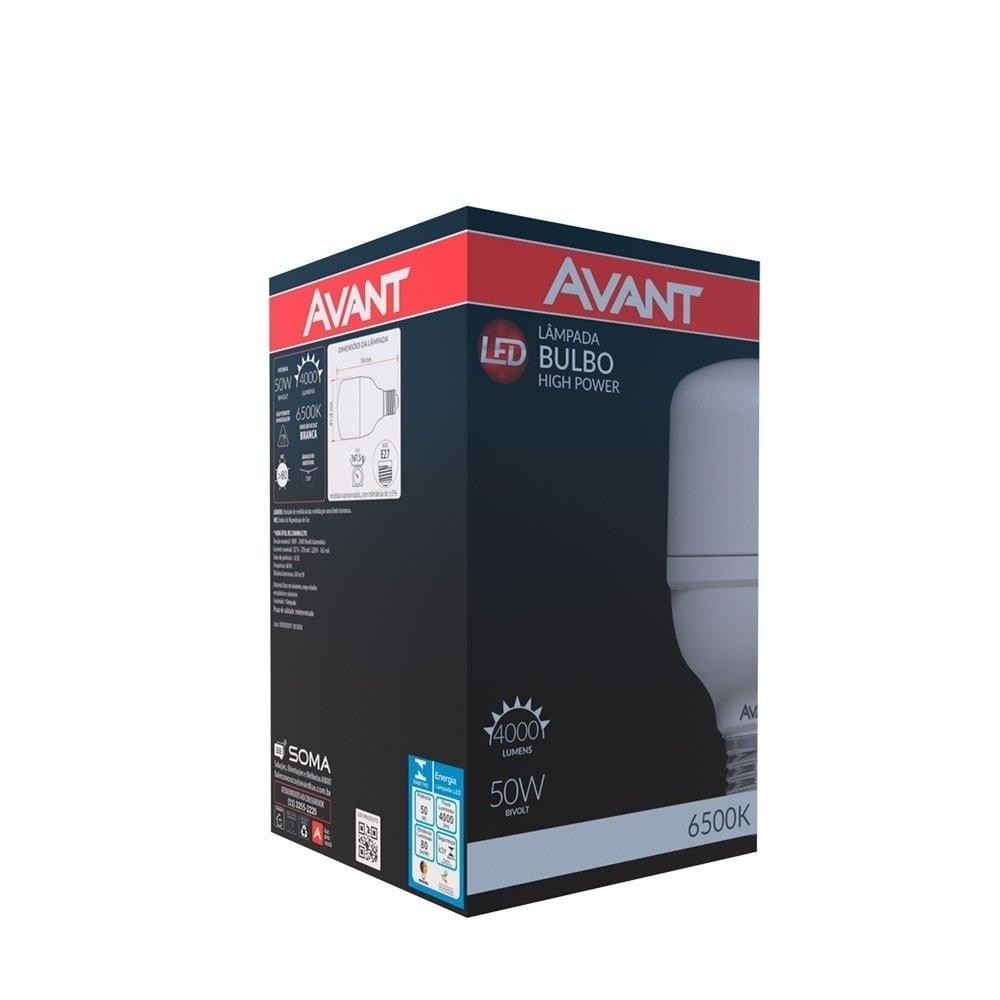 Lâmpada LED Avant 50W E27 6,5K Branca 25000H 4000 Lumens Bivolt - Home & Living