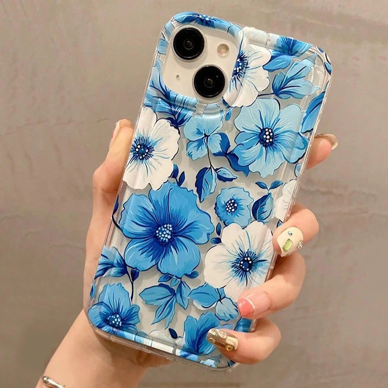 Capa De Telefone Transparente Com Flor Colorida De Verão Para iPhone 16 15 13 11 12 14 Pro Max 16e SE2022 7 8 Plus XR X em Oferta na Shopee