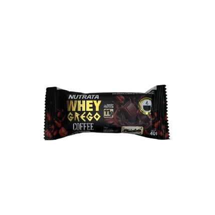 Barra de Proteína Whey Grego Coffee Chocolate 40g Nutrata