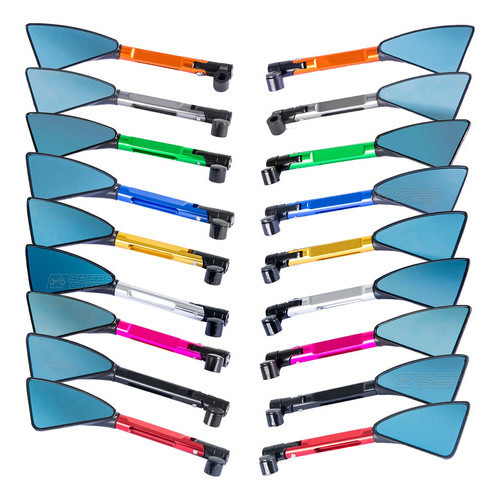 Par Retrovisor Esportivo Universal Cg 125 Cg 150 Cg 160 Fazer 250 150 Alumínio