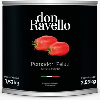 TOMATE DON RAVELLO POMODORI PELATI 2,55KG em Oferta na Shopee