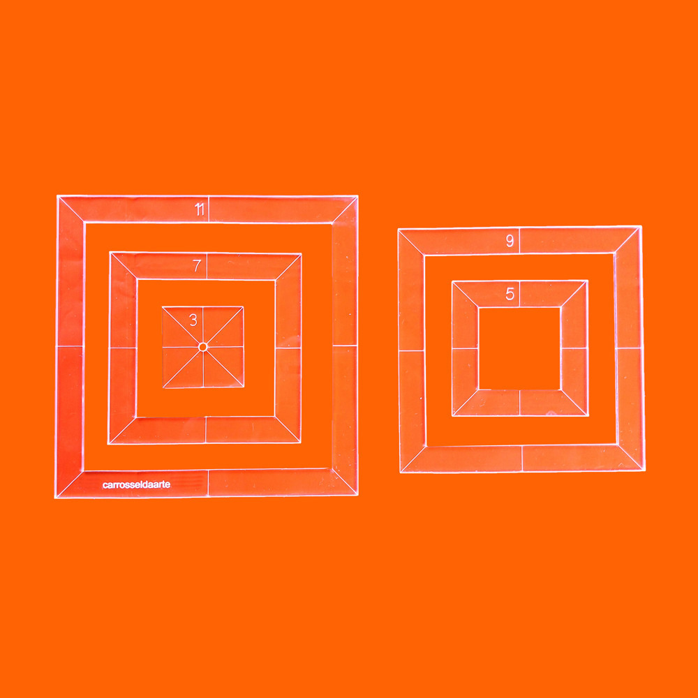 Régua Patchwork Quadrado 11cm - Cristal em Oferta na Shopee