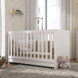 Berço 3 em 1 para Colchão 60x130cm Pipoca Multimóveis BB0527 em Oferta na Shopee