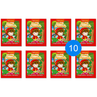 Chapeuzinho Vermelho - Kit 10 Livrinhos Lembrancinha de Festa Sacolinha Aniversário Surpresa em Oferta na Shopee