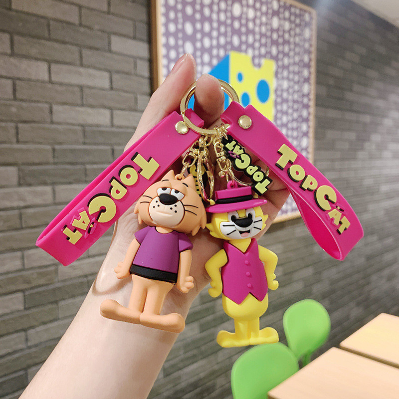 Gato Superior Pingente De Porta-Chaves De Desenho Animado Criativo