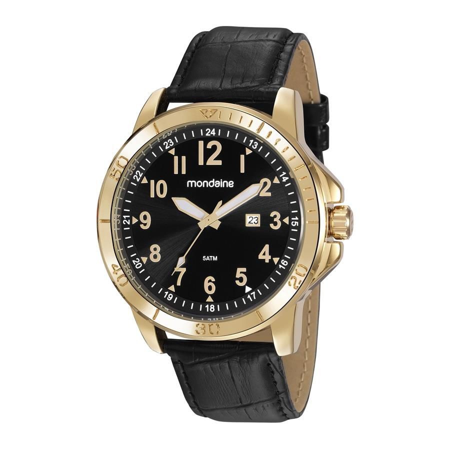 Relogio Mondaine Masculino Ref: 99412gpmvdh2 Casual Dourado